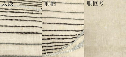 平和屋着物＊夏物　太鼓柄袋帯　抽象文　銀糸　正絹　逸品　CABJ5650tx