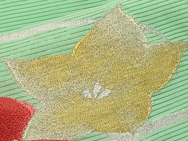 平和屋着物＊夏物　八寸名古屋帯　絽綴れ　桔梗　金銀糸　正絹　逸品　CABJ5653tx