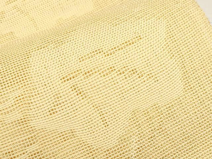 平和屋着物＊夏物　八寸名古屋帯　枝楓文　蜂蜜色　正絹　逸品　未使用　CABJ5672tx