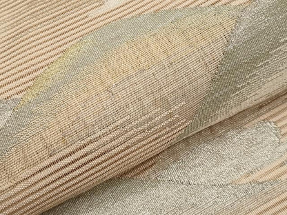 平和屋着物＊夏物　太鼓柄袋帯　絽綴れ　遠山文　金銀糸　正絹　逸品　CABJ5683tx