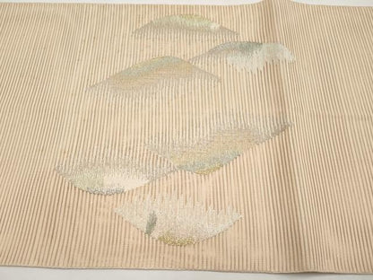 平和屋着物＊夏物　太鼓柄袋帯　絽綴れ　遠山文　金銀糸　正絹　逸品　CABJ5683tx