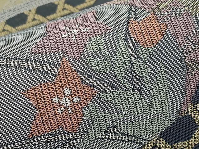 平和屋着物＊夏物　六通柄袋帯　籬花丸文　金銀糸　やまと誂製　正絹　逸品　CABJ5691tx