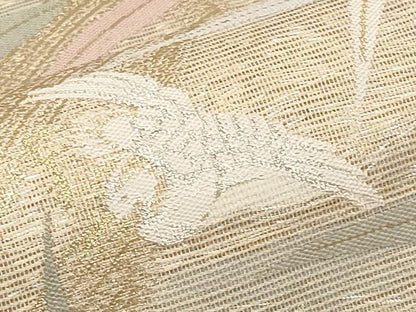 平和屋着物＊夏物　六通柄袋帯　一声二声　金銀糸　正絹　逸品　CABJ5692tx