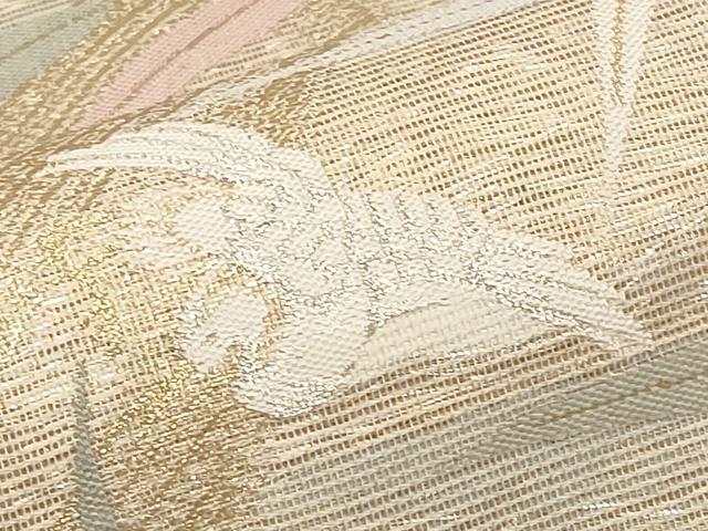 平和屋着物＊夏物　六通柄袋帯　一声二声　金銀糸　正絹　逸品　CABJ5692tx