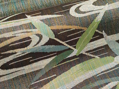平和屋着物＊夏物　太鼓柄袋帯　流水枝葉文　金銀糸　正絹　逸品　未使用　CABJ5699tx