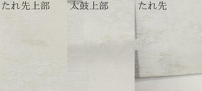 平和屋着物＊夏物　六通柄　京袋帯　花蝶文　銀糸　正絹　逸品　CABJ5701tx