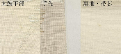 平和屋着物＊夏物　西陣　六通柄　京袋帯　地紙立波籬文　金銀糸　証紙付き　正絹　逸品　未使用　CABJ5704tx