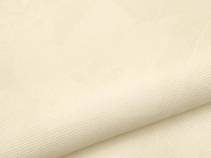 平和屋着物＊夏物　九寸名古屋帯　桔梗　生成り色　正絹　逸品　CABJ5715tx