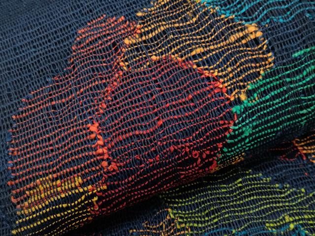 平和屋着物＊夏物　八寸名古屋帯　枝花文　正絹　逸品　CABJ5721tx