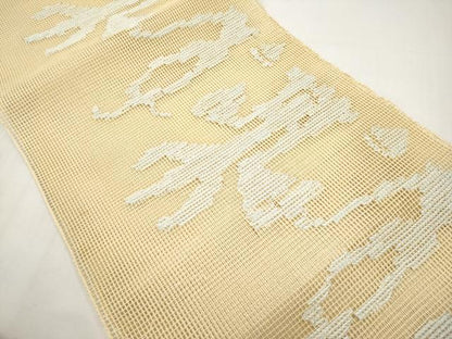 平和屋着物＊夏物　八寸名古屋帯　羅　抽象文　正絹　逸品　未使用　CABJ5725tx