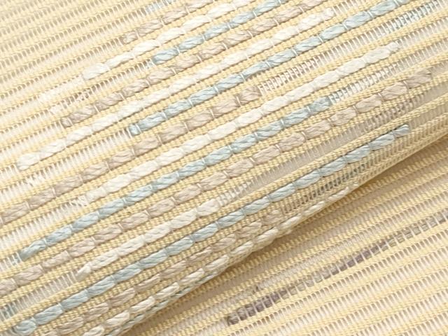平和屋着物＊夏物　太鼓柄袋帯　絽綴れ　抽象文　正絹　逸品　未使用　CABJ5728tx