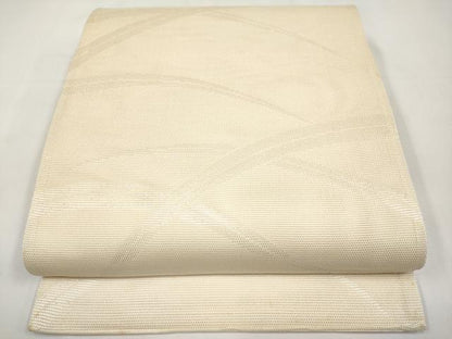 平和屋着物＊夏物　六通柄袋帯　芝草文　銀糸　正絹　逸品　CABJ5732tx