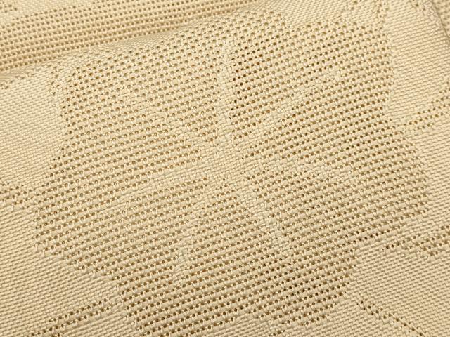 平和屋着物＊夏物　八寸名古屋帯　楓　香色　正絹　逸品　CABJ5747tx
