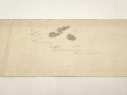 平和屋着物＊夏物　九寸名古屋帯　作家物　手描き　カニ　蟹　正絹　逸品　未使用　CABJ5760tx