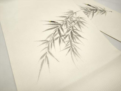 平和屋着物＊夏物　九寸名古屋帯　作家物　手描き　ホタル　正絹　逸品　未使用　CABJ5766tx