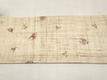 平和屋着物＊夏物　全通柄　九寸名古屋帯　隈取り　麻　逸品　CABJ5776tx