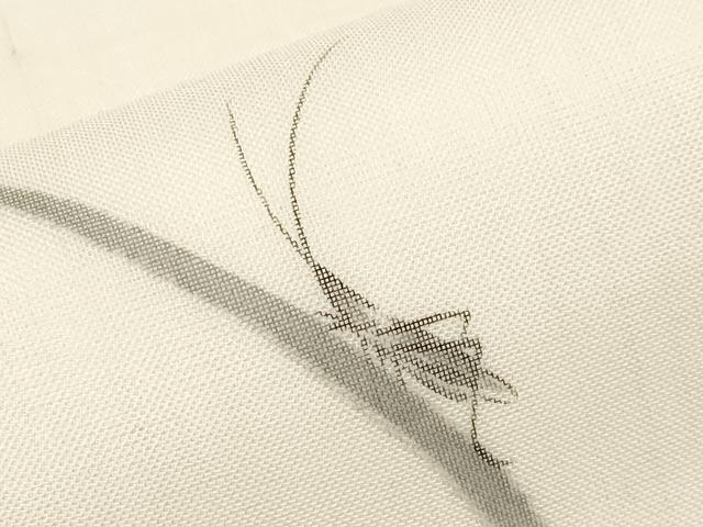 平和屋着物＊夏物　九寸名古屋帯　作家物　手描き　夏虫　正絹　逸品　CABJ5778tx