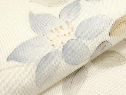 平和屋着物＊夏物　九寸開き名古屋帯　手描き　枝花文　正絹　逸品　CABJ5781tx