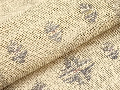 平和屋着物＊夏物　1854年創業　帯屋捨松　八寸名古屋帯　亀甲花菱文　正絹　逸品　CABJ5788tx