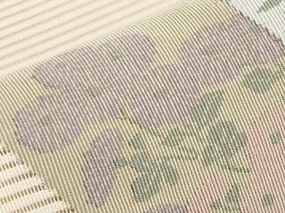 平和屋着物＊夏物　八寸名古屋帯　絽綴れ　短冊枝花文　金糸　正絹　逸品　CABJ5793tx