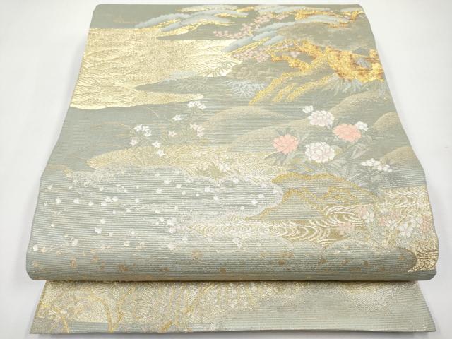平和屋着物＊夏物　六通柄袋帯　障壁の世界　金糸　正絹　逸品　未使用　CABJ5805tx