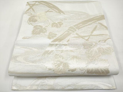 平和屋着物＊夏物　六通柄袋帯　籬蔦の葉文　金糸　正絹　逸品　CABJ5806tx