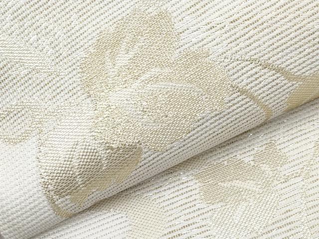 平和屋着物＊夏物　六通柄袋帯　籬蔦の葉文　金糸　正絹　逸品　CABJ5806tx