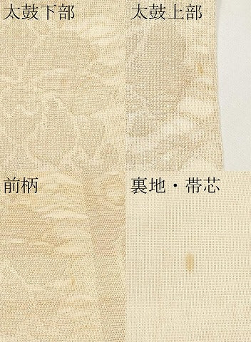 平和屋着物＊夏物　全通柄袋帯　七宝花文　金糸　正絹　逸品　CABJ5807tx