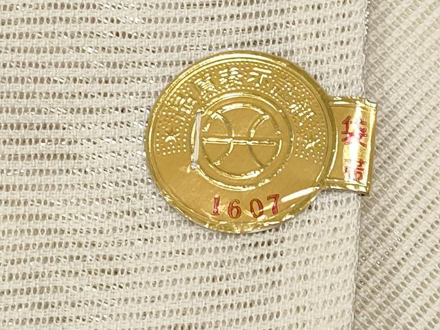 平和屋着物＊夏物　西陣　六通柄袋帯　桔梗　銀糸　証紙付き　正絹　逸品　未使用　CABJ5808tx