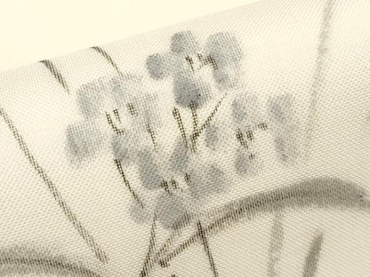 平和屋着物＊夏物　九寸名古屋帯　作家物　手描き　草花文　正絹　逸品　未使用　CABJ5837tx