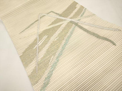 平和屋着物＊夏物　八寸名古屋帯　絽綴れ　抽象文　金銀糸　正絹　逸品　CABJ5845tx