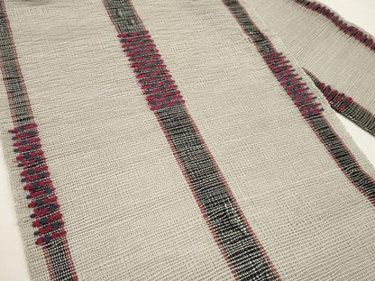 平和屋着物＊夏物　八寸名古屋帯　間道　正絹　逸品　CABJ5847tx