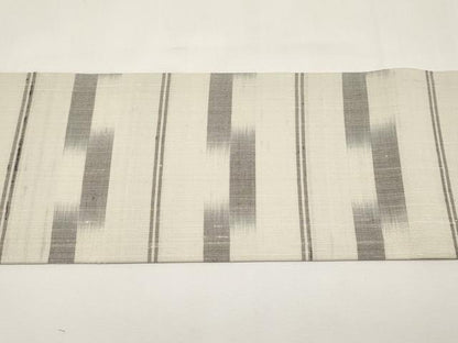平和屋着物＊夏物　九寸名古屋帯　紬地　横段文　正絹　逸品　CABJ5852tx