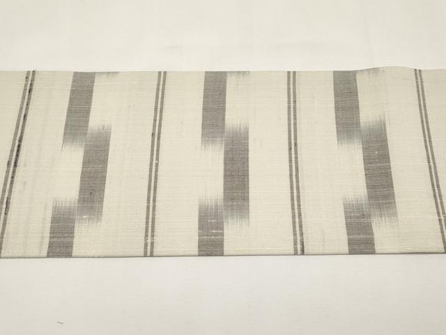 平和屋着物＊夏物　九寸名古屋帯　紬地　横段文　正絹　逸品　CABJ5852tx