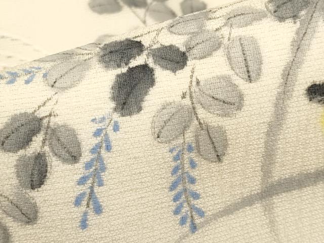 平和屋着物＊夏物　九寸名古屋帯　手描き　蛍　正絹　逸品　CABJ5854tx