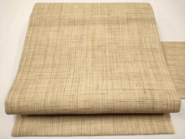 平和屋着物＊夏物　九寸名古屋帯　霞文　麻　逸品　CABJ5861tx