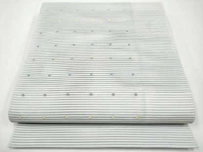 平和屋着物＊夏物　八寸名古屋帯　絽綴れ　抽象文　正絹　逸品　CABJ5865tx