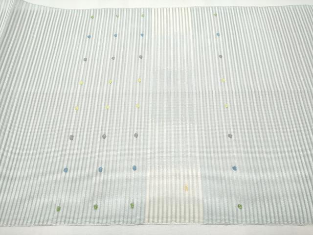 平和屋着物＊夏物　八寸名古屋帯　絽綴れ　抽象文　正絹　逸品　CABJ5865tx