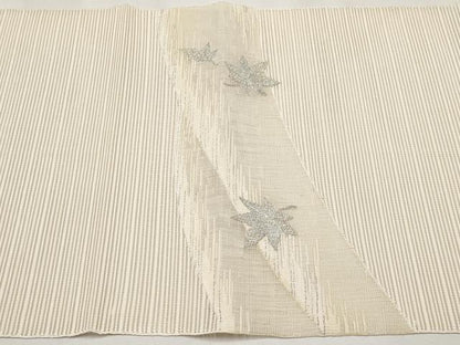 平和屋着物＊夏物　八寸名古屋帯　絽綴れ　楓　金銀糸　鈴乃屋扱い　正絹　逸品　CABJ5874tx