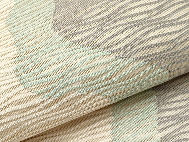 平和屋着物＊夏物　八寸名古屋帯　絽綴れ　道長文　正絹　逸品　CABJ5881tx