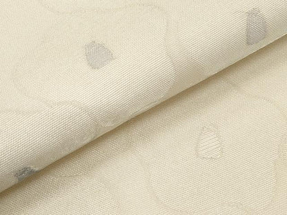 平和屋着物＊夏物　九寸名古屋帯　椿　銀通し地　正絹　逸品　CABJ5885tx