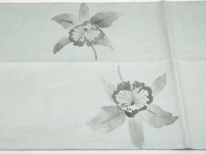 平和屋着物＊夏物　太鼓柄袋帯　枝花文　正絹　逸品　CABJ5903tx