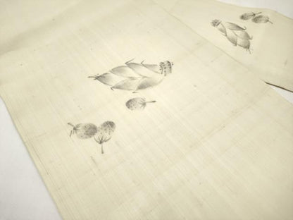 平和屋着物＊夏物　九寸名古屋帯　作家物　手描き　成り物　正絹　逸品　CABJ5917tx
