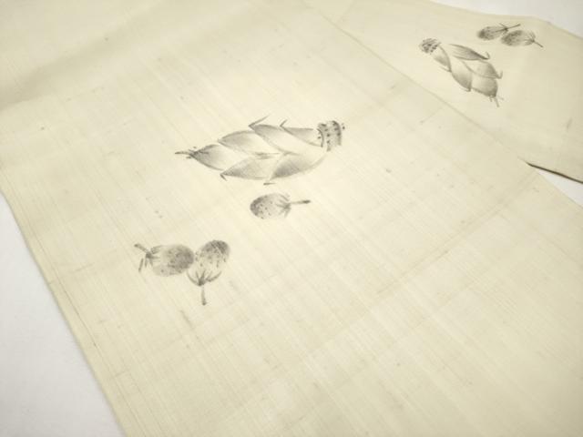 平和屋着物＊夏物　九寸名古屋帯　作家物　手描き　成り物　正絹　逸品　CABJ5917tx