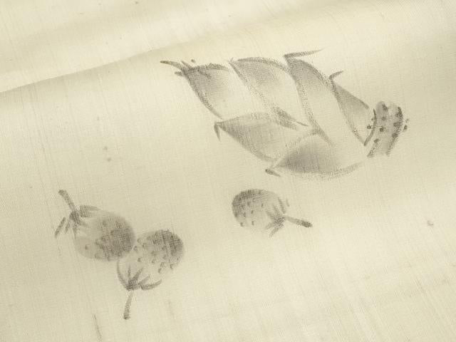 平和屋着物＊夏物　九寸名古屋帯　作家物　手描き　成り物　正絹　逸品　CABJ5917tx