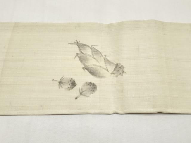 平和屋着物＊夏物　九寸名古屋帯　作家物　手描き　成り物　正絹　逸品　CABJ5917tx
