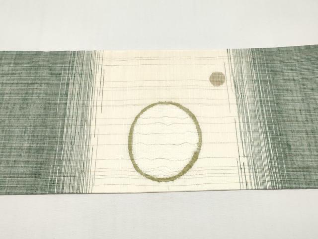 平和屋着物＊夏物　西陣　宮階織物　宮繍苑　里葉　九寸名古屋帯　アメンボ　金銀糸　正絹　逸品　CABJ5919tx