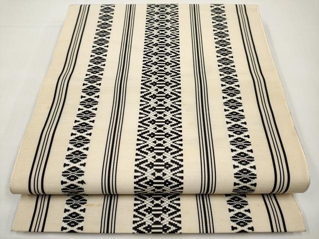 平和屋着物＊夏物　本場筑前博多織　八寸名古屋帯　紗献上　正絹　逸品　CABJ5926tx