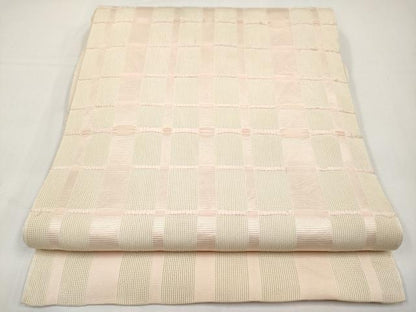 平和屋着物＊夏物　八寸名古屋帯　吉野間道　正絹　逸品　CABJ5927tx