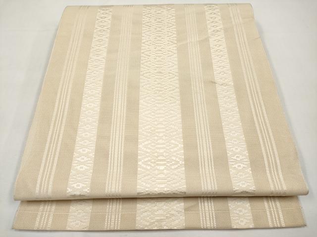 平和屋着物＊夏物　本場筑前博多織　八寸名古屋帯　紗献上　正絹　逸品　CABJ5934tx
